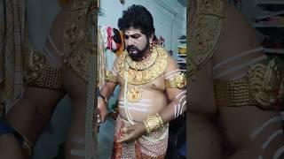 Mallanna Shyam Making Mallanna Getup #mallanna #youtubeshorts #shorts #viral