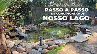 TEMOS UM NOVO LAGO POR AQUI E MOSTRAMOS PRA VOCÊS O PASSO A PASSO DE COMO VOCÊ PODE MONTAR O SEU