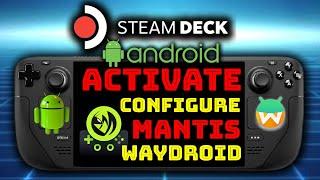 #android on Steam Deck - Activate Configure Mantis Gamepad | Steam Deck #Android #Waydroid OLED LCD