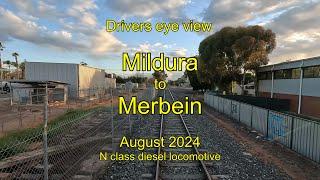 Drivers eye view, Mildura to Merbein, Aug 2024