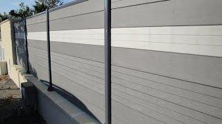 composite wood plastic privacy fence panels