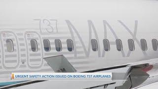 Urgent safety action issued on Boeing 737 airplanes