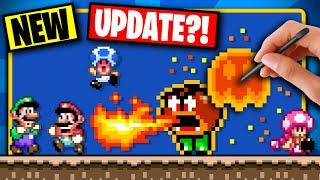 Mario Maker for PC & Mobile NEW UPDATE! - Power-ups for ENEMIES?! (SMM World Engine)