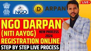 NGO Darpan Registration Live Process Online | NITI Aayog Registration