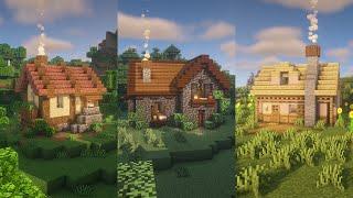 Minecraft | 3 Cottages for 3 Biomes (Tutorial)