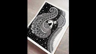 Peacock Mandala Art for beginners/ Easy Mandala Art for beginners#artis#how#peacock#birds#easy