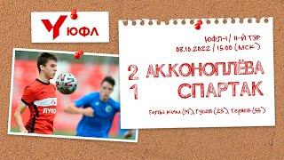 Обзор матча «Акрон — Академия Коноплёва» — «Спартак» — 2:1(команды U-18)