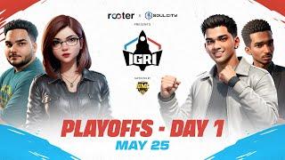 IGRI - Indian GTAV Rumble Invitational | Playoffs Day 1 | Ft. @SnaxGaming @soulregaltos9810