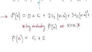 11.10a Discovering the recipe for finding the power series of a function - the Taylor Series