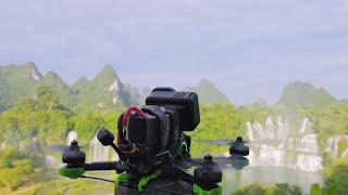 4K Cinematic FPV | Fly Through The Detian Waterfall