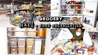 HUGE GROCERY MONTHLY SHOPPING ROUTINE + REFRIGERATOR & PANTRY ORGANIZATION | OMABELLETV