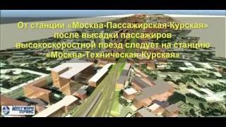 трехмерная анимированная визуализация по проекту ВСМ-2 "Москва-Казань"