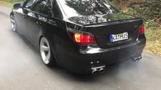 BMW E60 530i Sound and Burnout