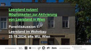 Leerstand nutzen! Teil 1: Leerstand im Wohnbau