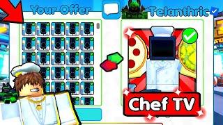 OMG! FINALLY GOT CHEF TV MAN WITH THIS RARE UNIT TRADE! From Noob To Chef in Toilet Tower Defense
