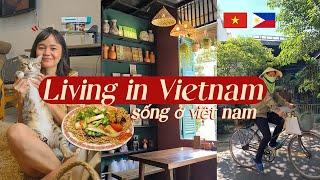 Living in Vietnam  | (Ep.02) sống ở việt nam ( weekend grocery shopping & veggie restaurant)  