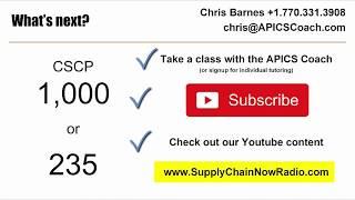 Jump Start Your APICS CSCP Certification