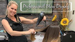 How To Professional Blow Dry With No Frizz | Salon Secrets and Techniques