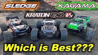 6S RC Monster Truck Review - Best RC Monster Truck - Arrma Kraton EXB/Corally Kagama/Traxxas Sledge