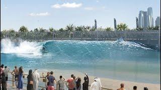 ABU DHABI OPENS WORLD'S LARGEST ARTIFICIAL WAVE POOLI#surfing #surf #shorts #dubai