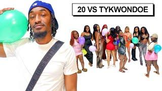 20 WOMEN VS 1 YOUTUBER : TYKWONDOE