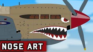 Shark Teeth Nose Art on Military Planes