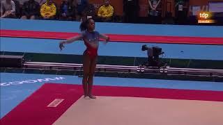 Shilese Jones (USA) FX TF  2022 World Championships Team Final 13.733