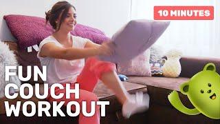 Fun, comfy couch workout for beginners | 10 minutes | Wakeout