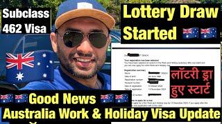 Australia Lottery Visa Good News| Subclass 462 Draw Started in November | Apply in 30 days 