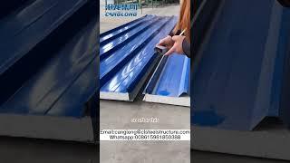 Installation of roof sandwich panel.#sandwichpanel