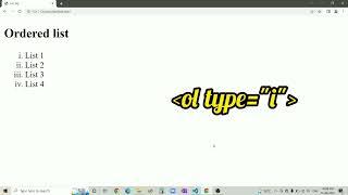 How to use List(ol, ul, li) tags in HTML.