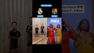 HALA MADRID Vs VISCA BARÇA #shorts #dance #music  #halamadrid #viscabarça #laliga