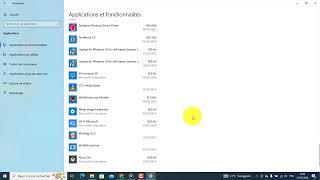 Comment désinstaller un logiciel sous Windows 10