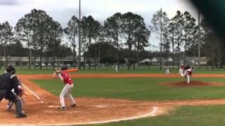 Angel Roman pitching for CFL Outlaws 13u (Black) 2/6/16