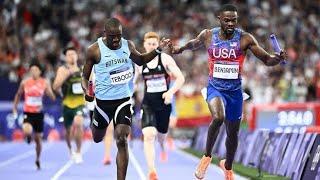 Team USA Rai Benjamin wins Men's 4x400m Relay Olympics in 2024