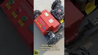wireless track tank lawnmower made by Vigorun Tech, Vigorun cordless tracked lawn cutter machine