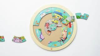 #HAPETOYS E1624 Jobs Roundabout Puzzle