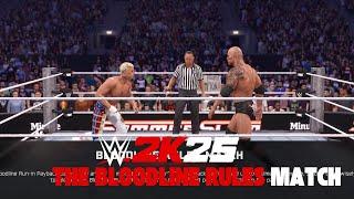 THE BLOODLINE RULES MATCH IN WWE 2K25 #wwe2k25 #2k25 #RuleBeyondTheRing