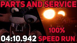 FNAF:HW Parts and Service | 100% Speedrun | 4:10