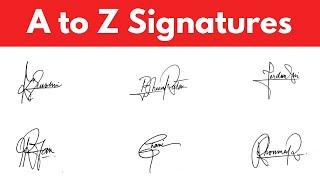 ️ A to Z Signatures | Signature Style of my name | how to signature your name