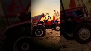 Mahindra Arjun Novo Tractor Toachn Johnn Deere Tractor heavy loaded sugarcane Trolley JCB