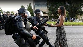 Woman in iconic Baton Rouge standoff photo breaks silence