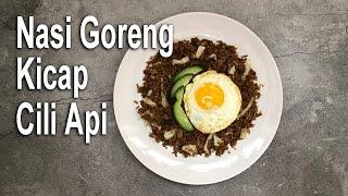 Nasi Goreng Kicap Cili Api Pedas Berapi Walaupun Hitam Tapi Sedap