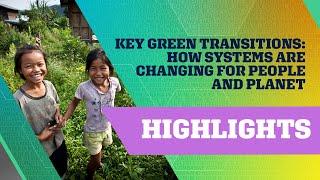 Highlights 2021 Spring Meetings | Key Green Transitions: How Systems Are Changing for  and 