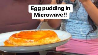 Egg pudding recipe in microwave.