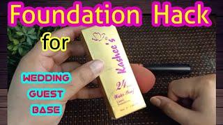 Kashee's 24h  Water Proof  Liquid Foundation || Wedding Guest Makeup Base || Kashee's Makeup Base