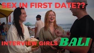 Sex in the first Date? | Bali Interview with Girls (german subbed)