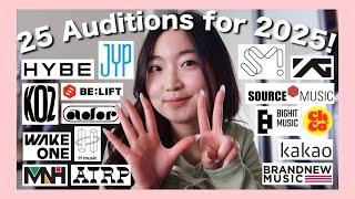 25 KPOP Auditions for 2025! (for ANYONE!)