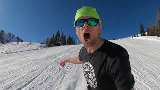 Snowboarding around Absolut park in Flachauwinkl, Austria!