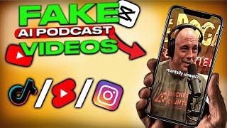 How to Create Viral Fake Podcast Clips | Shorts, TIKTOK & Reels Ai Tutorial For MILLIONS Of Views